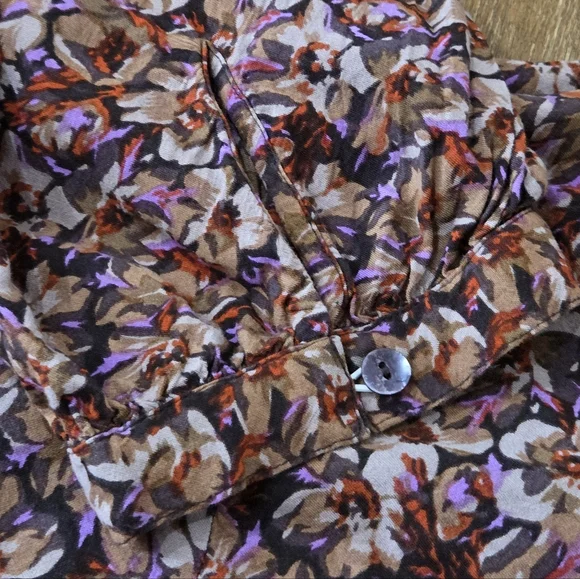 Natural Life Wmns Floral Tiered A-line Maxi Dress L/XL Cottagecore Farm Prairie - Picture 5 of 10